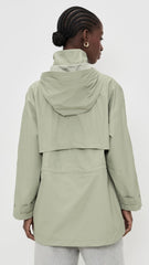 Varley Alyssa Rain Jacket storm flap with mesh for breathable protection