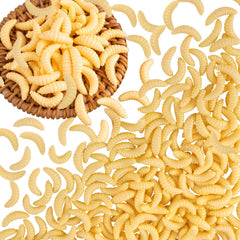 VARMDUKKE fake worms 250pcs yellow 20mm close-up view 01