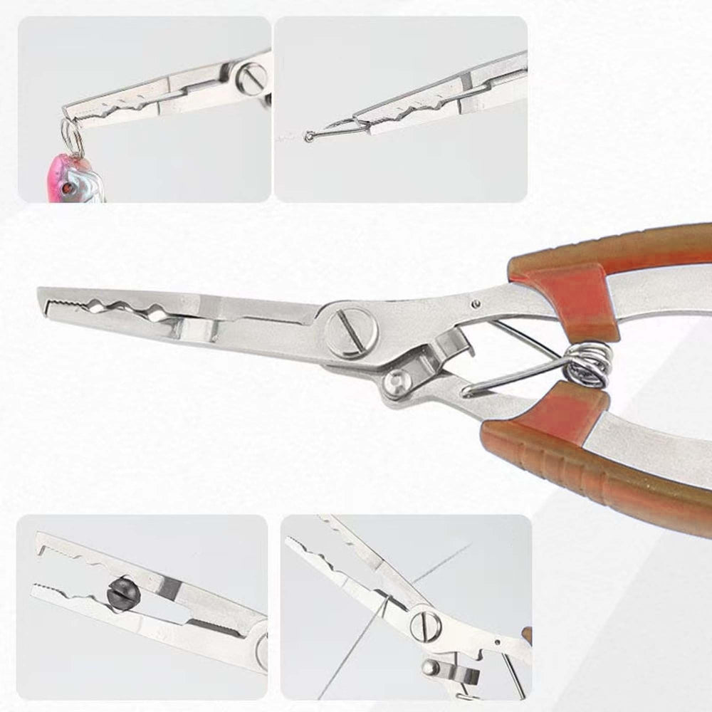 Multi-function hook remover and split ring pliers