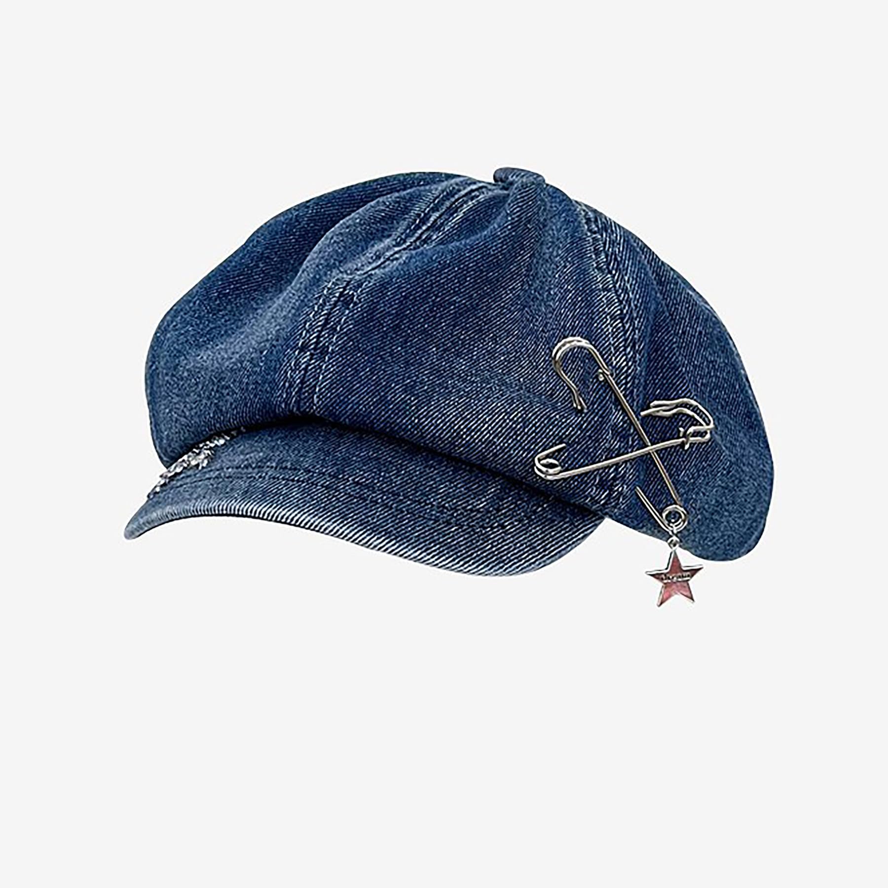 VASTLUCKY washed denim boonie hat with wide brim shields sun