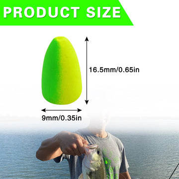 Bright colored foam floats for surf fishing