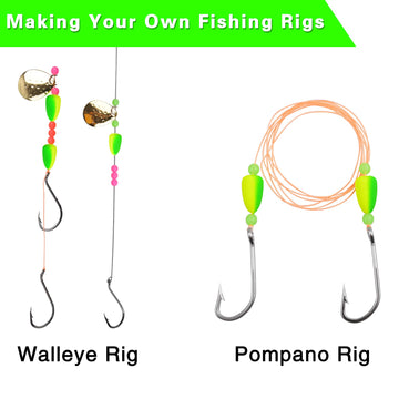 Pompano rig kit being assembled