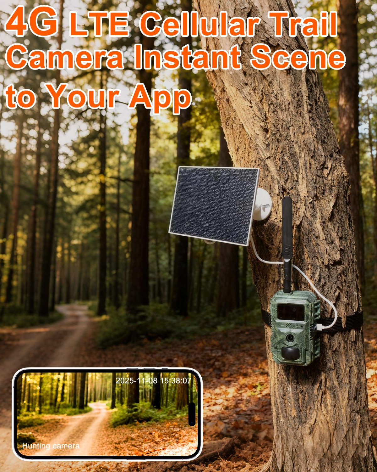 Vatony night vision up to 100ft captures nocturnal activity.