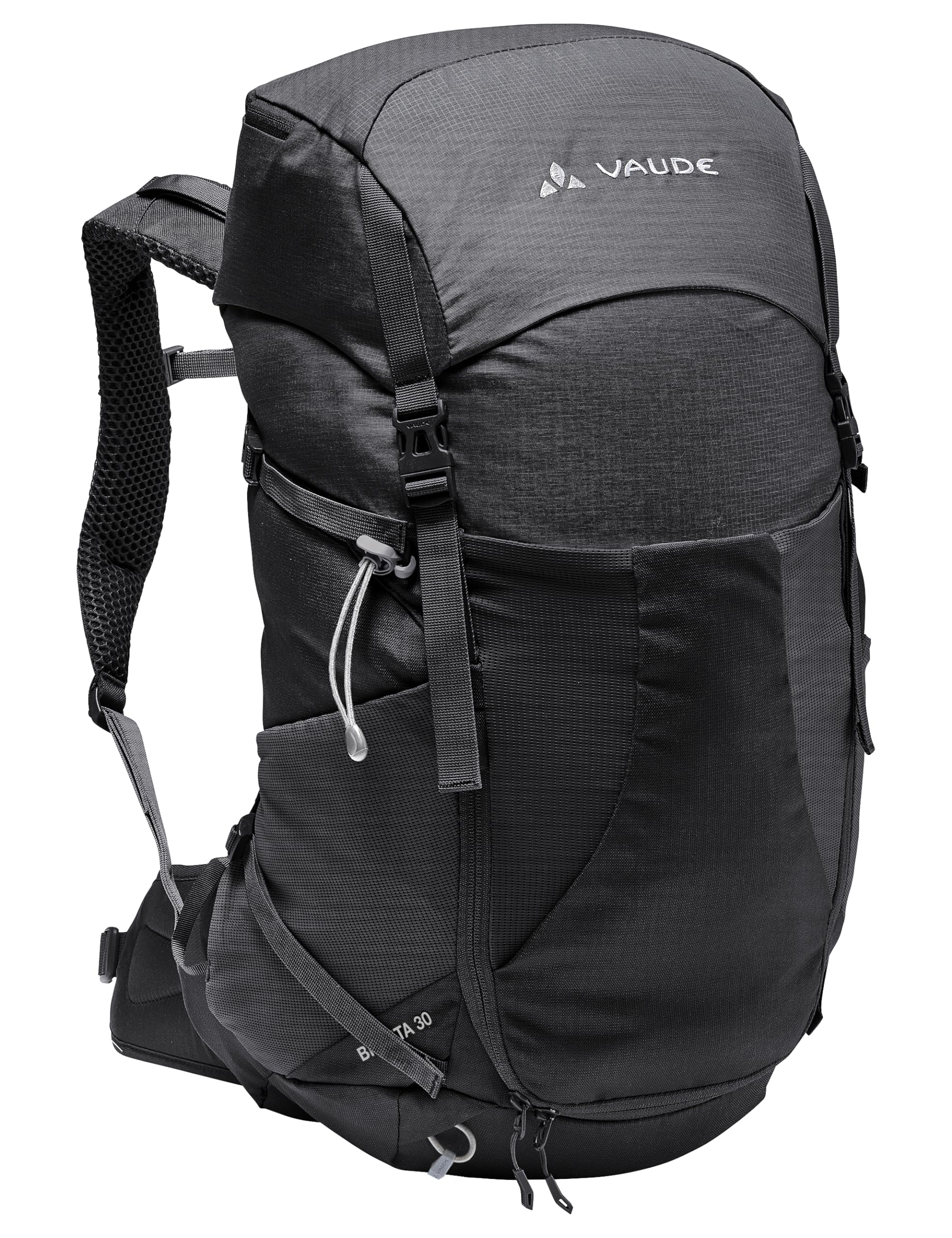 VAUDE Brenta 30 with ErgoShape straps for all-day hiking comfort.