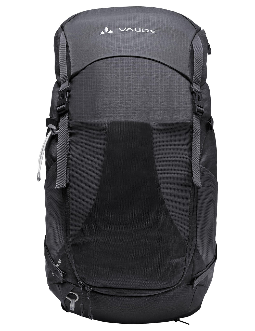 VAUDE Brenta 30 rain cover integrated for weather protection.