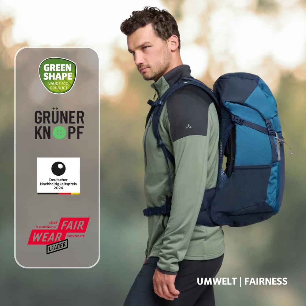 VAUDE Brenta 30 vertical-side pockets for easy reach