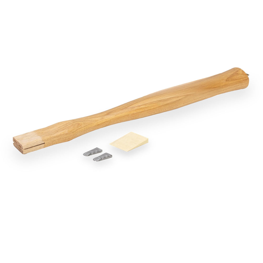 Vaughan Supreme Hickory Adze Eye Handle front view showing durable American hickory.
