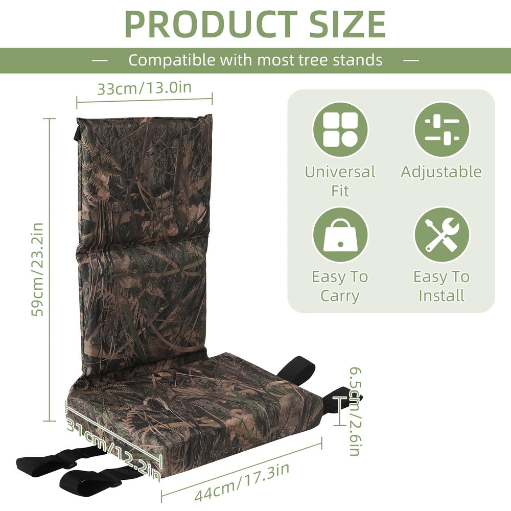 VavoStocks backrest ergonomics highlight supportive design for longer hunts.
