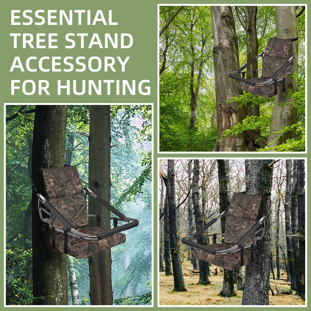 VavoStocks on-tree setup demonstrates stable support during hunting or camping.