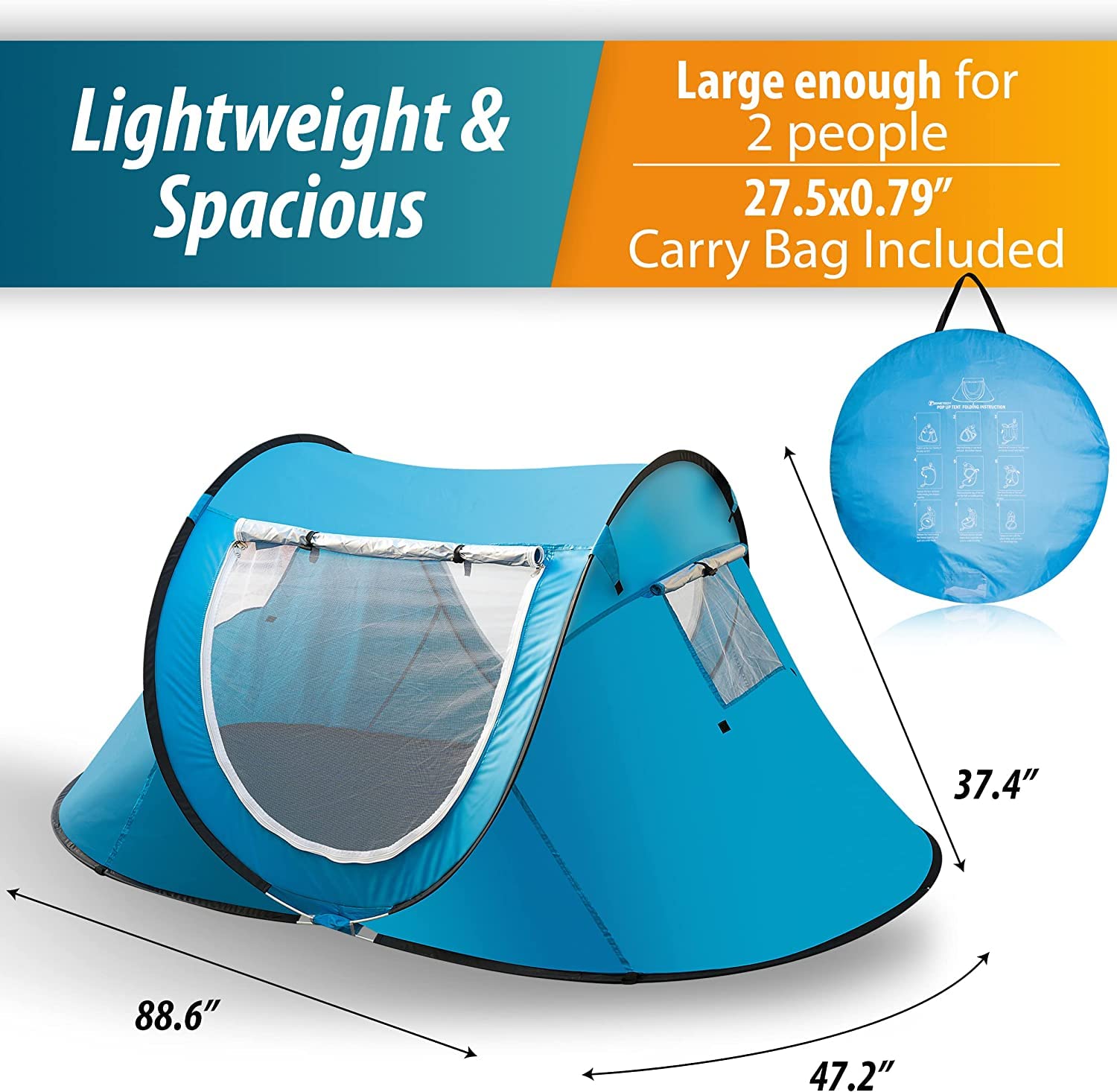 VaygWay pop-up cabana folding-quick-setup demonstrates fast shelter on the go.