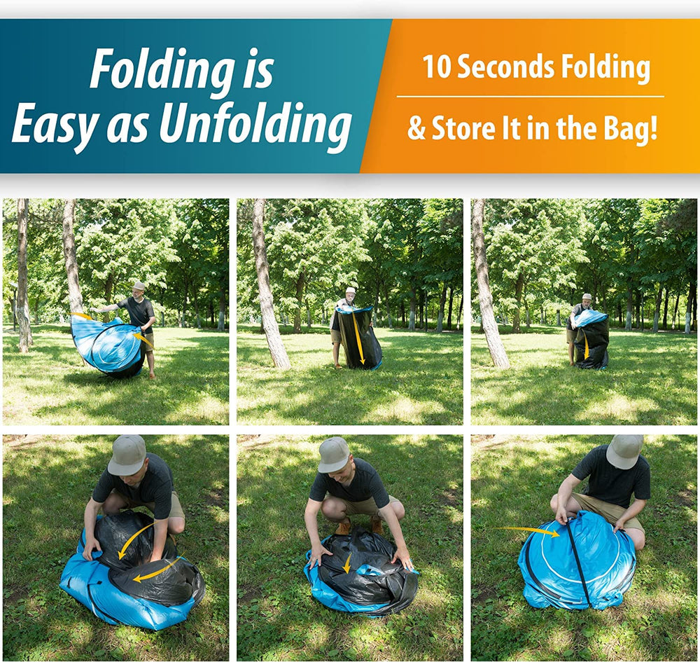VaygWay pop-up cabana storage-travel-bag ready for easy transport.