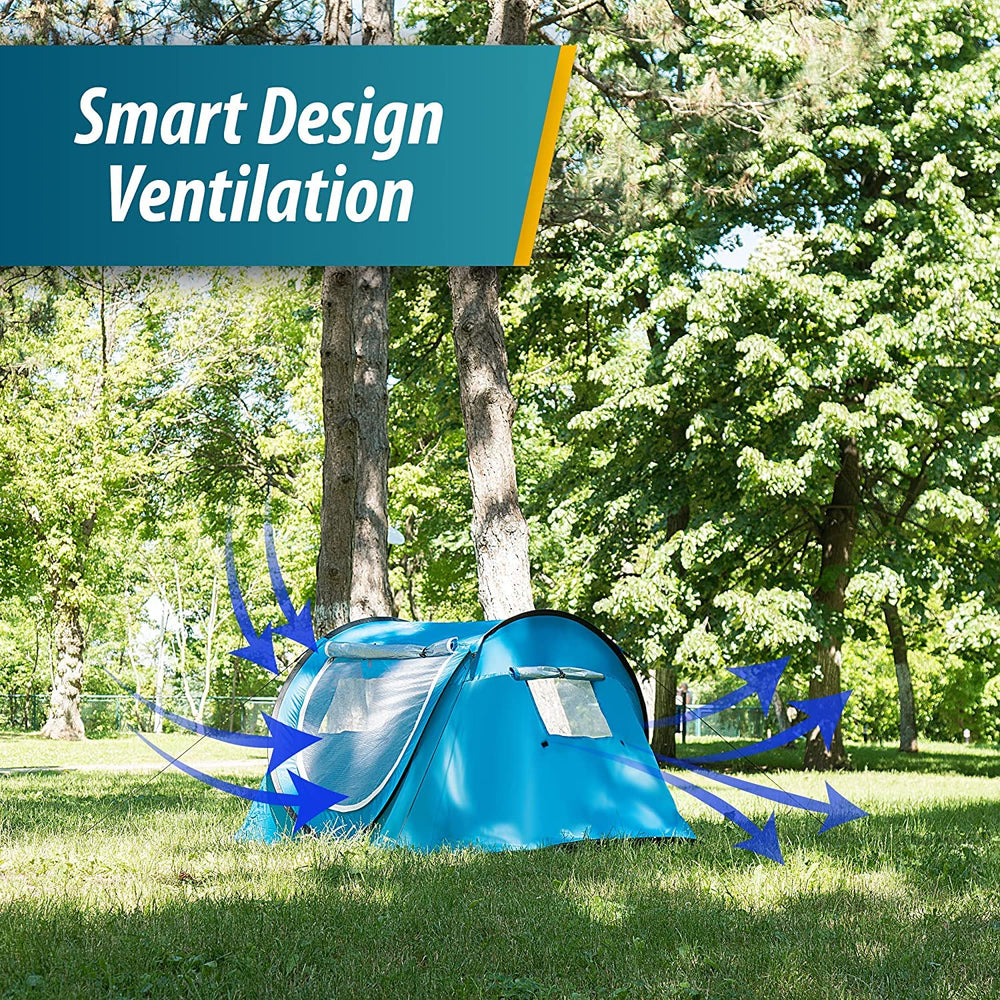 VaygWay pop-up cabana uv-protection blocks sun rays.