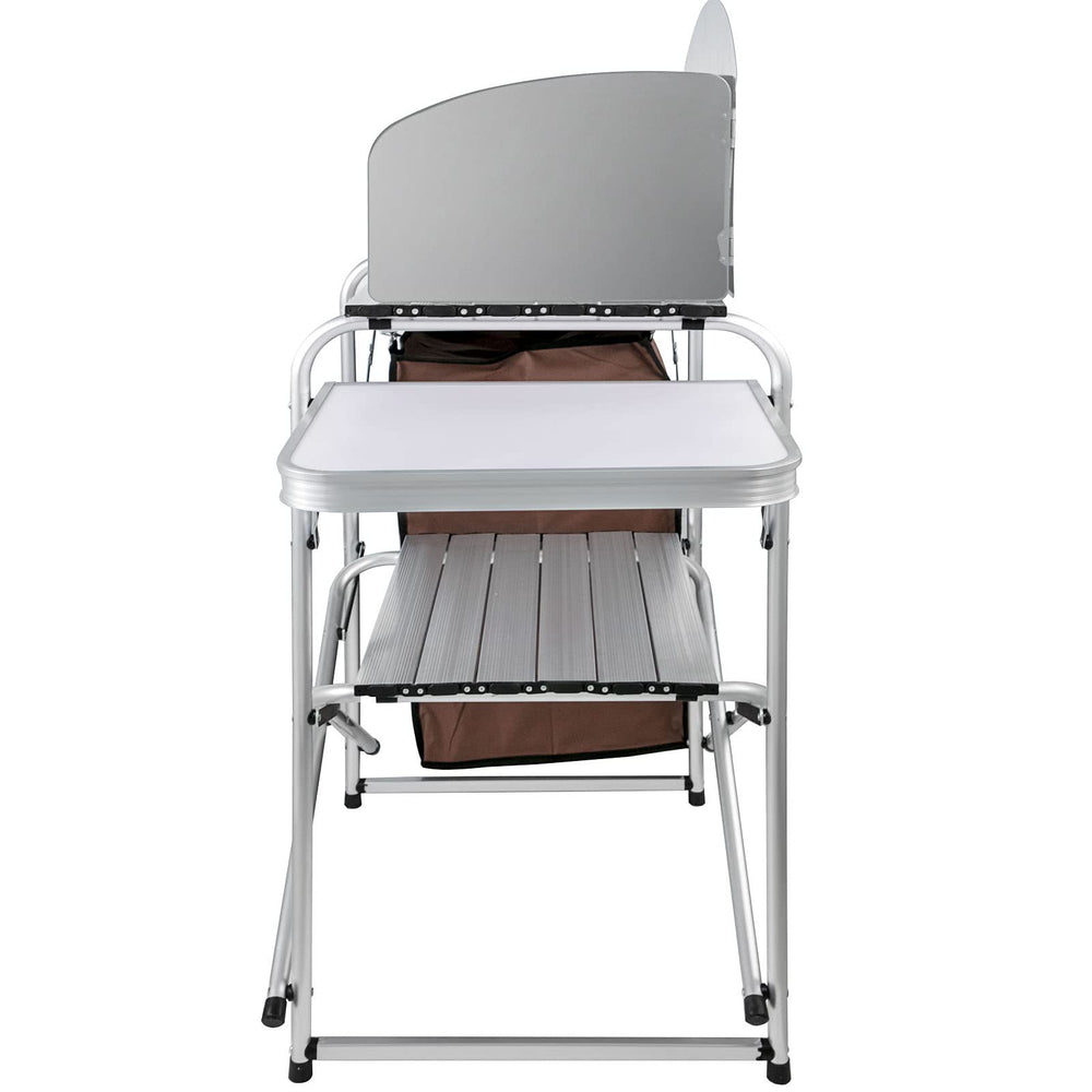 VBENLEM camping kitchen weather-resistant fabric cover protects gear.