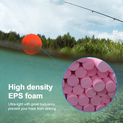 VBESTLIFE 100pcs foam floats packaging for versatile fishing setups