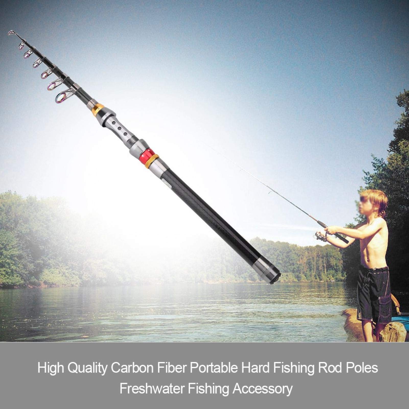 VBESTLIFE 2.7m compact rod fits in car trunk and backpack.