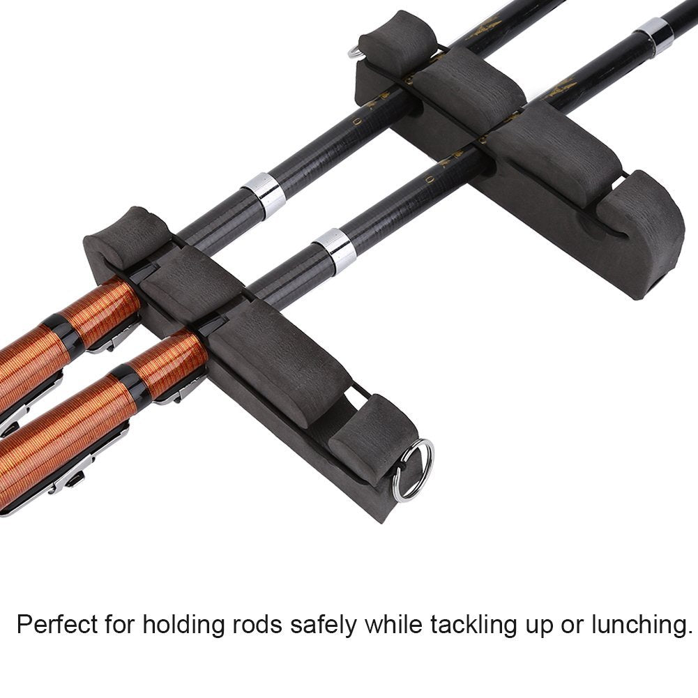Compact travel-friendly design of the rod stand
