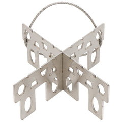 VBESTLIFE alcohol stove cross stand assembled for stable outdoor cooking