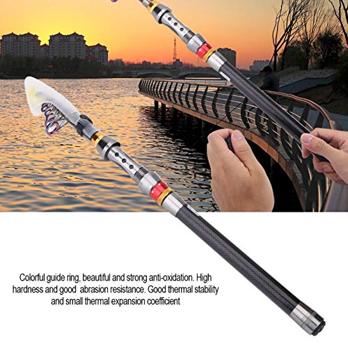 VBESTLIFE carbon rod with aluminium alloy reel seat for secure casting