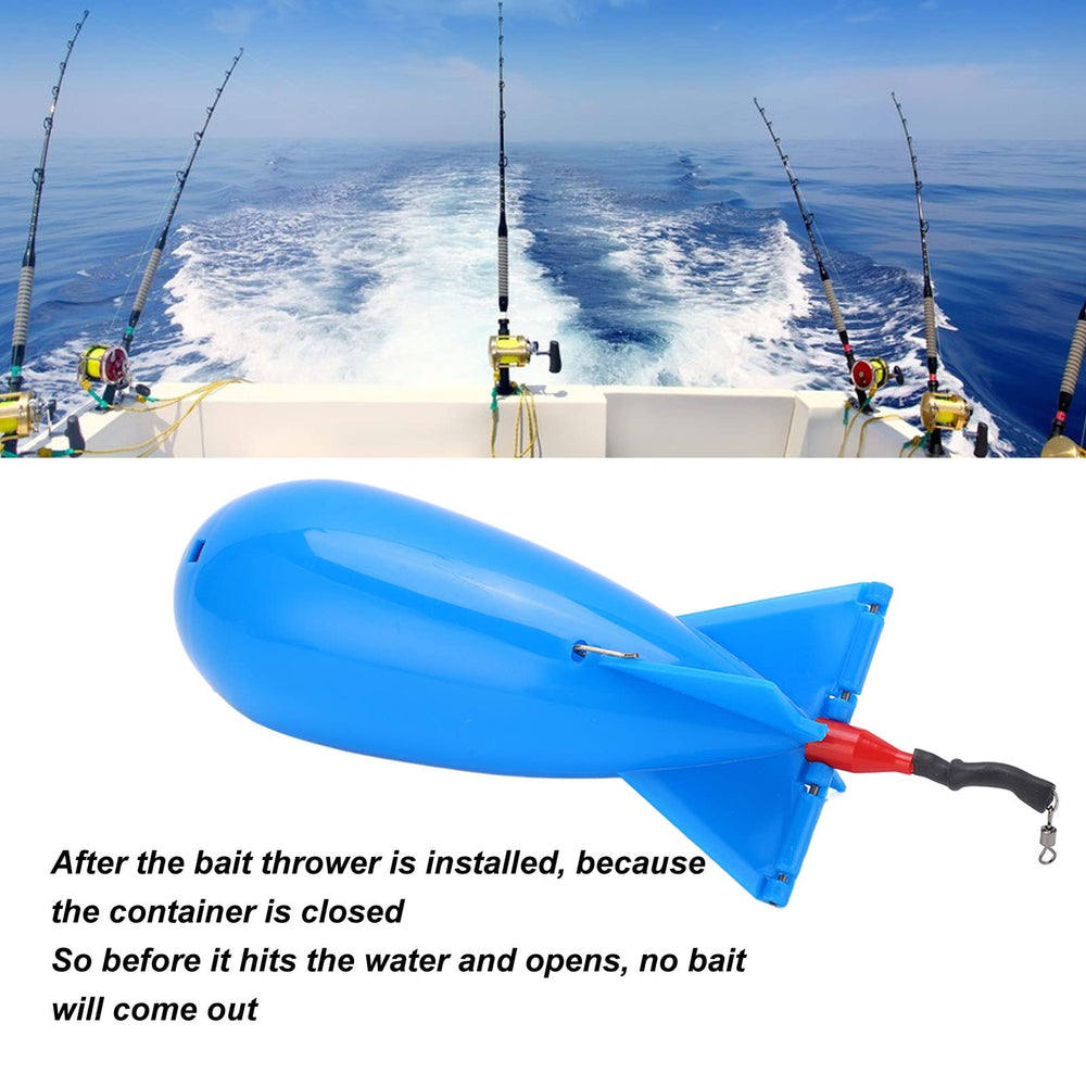 VBESTLIFE carp feeder blue large-capacity design enables longer fishing action.