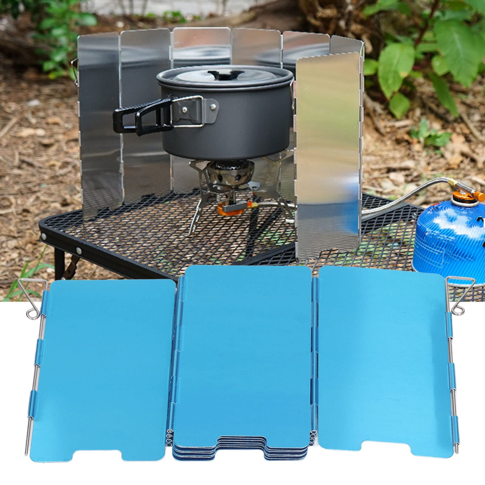 VBESTLIFE large 550x165mm windscreen; broad coverage for stoves.