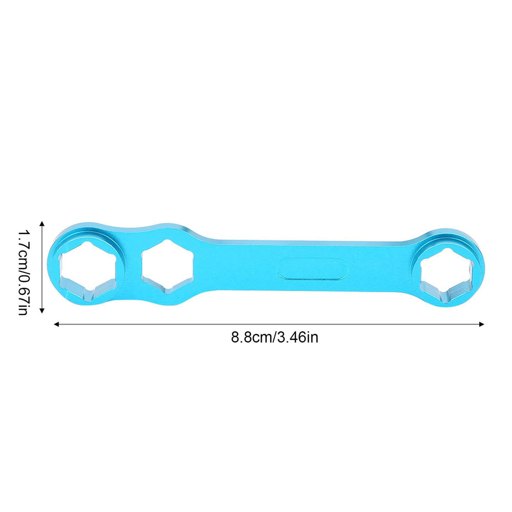 VBESTLIFE reel wrench in action for quick disassembly of crank nuts.