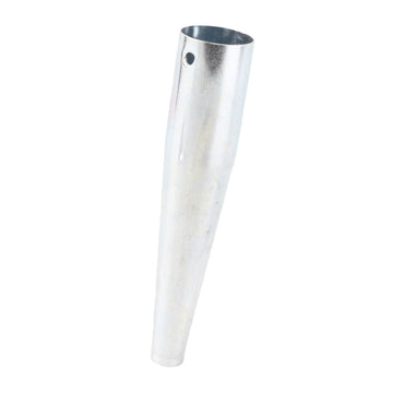 Stainless steel landing net rod connector with screw-fit design