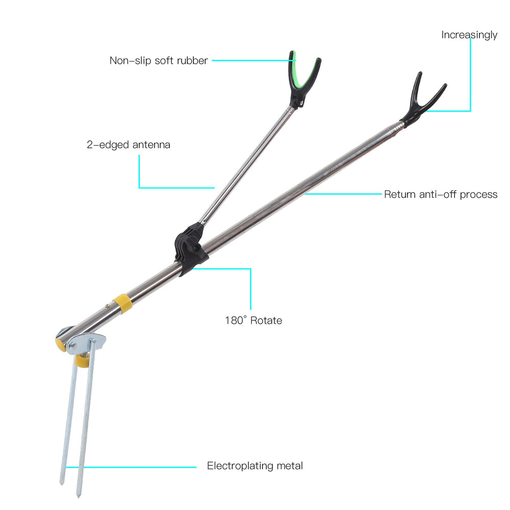VBESTLIFE Y-shape rod holder provides secure support during long angling sessions.
