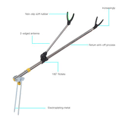 VBESTLIFE Y-shape rod holder provides secure support during long angling sessions.