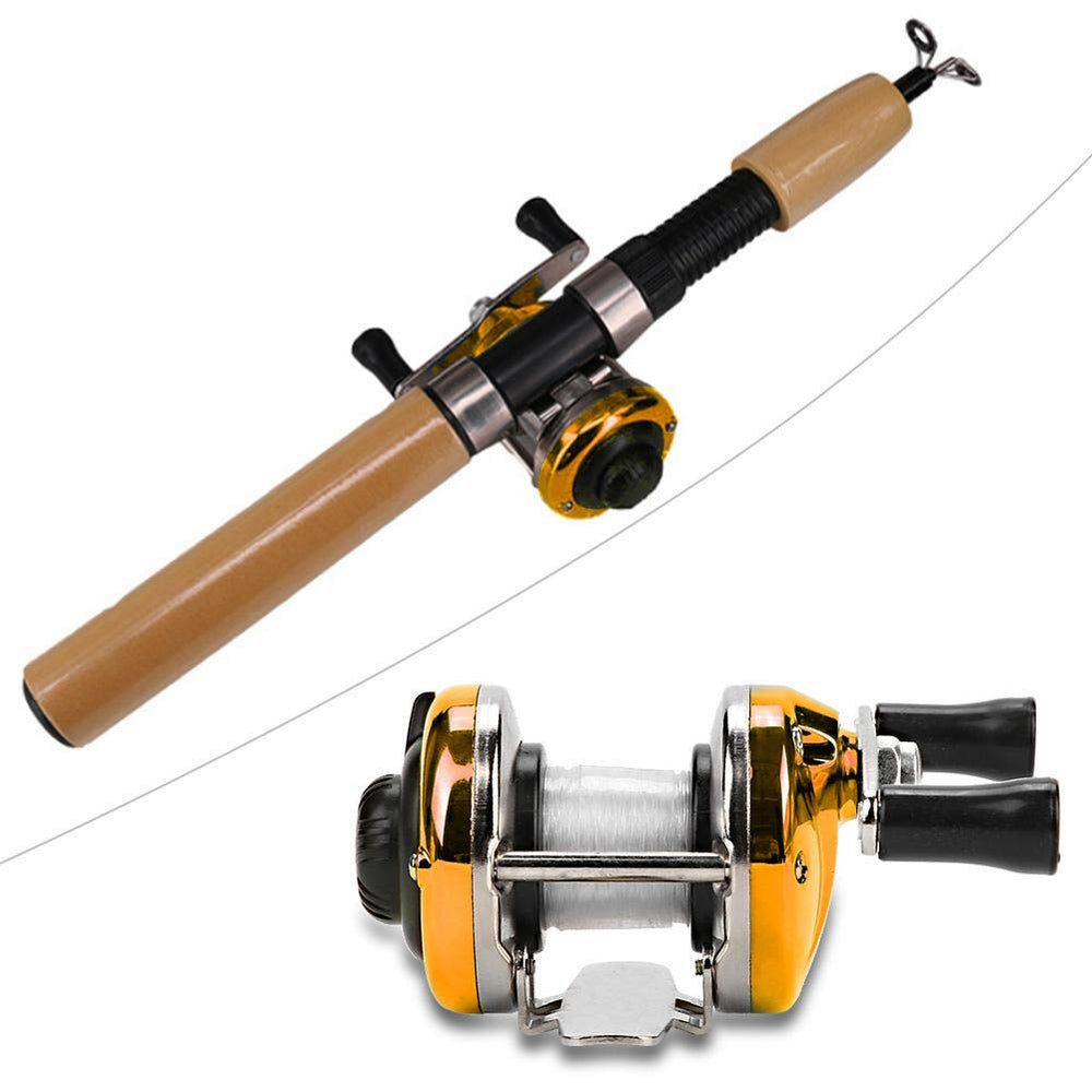 VBESTLIFE Gold Baitcast reel side handle provides ergonomic grip for smooth retrieves on rivers.
