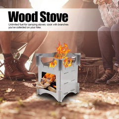 VBESTLIFE lightweight camping stove with open-mouth design for quick fuel feeding