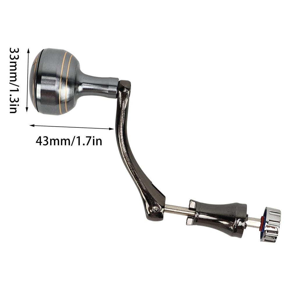VBESTLIFE metal ball grip, comfortable secure grip during casts.