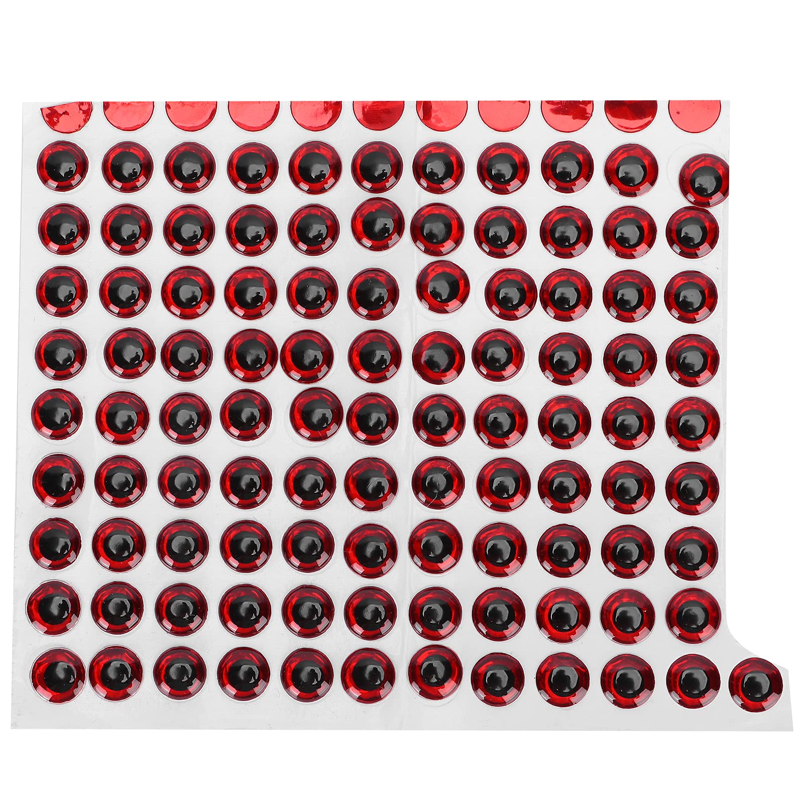 VBESTLIFE red 9mm fishing eye sticker enhances lure realism for DIY baits.