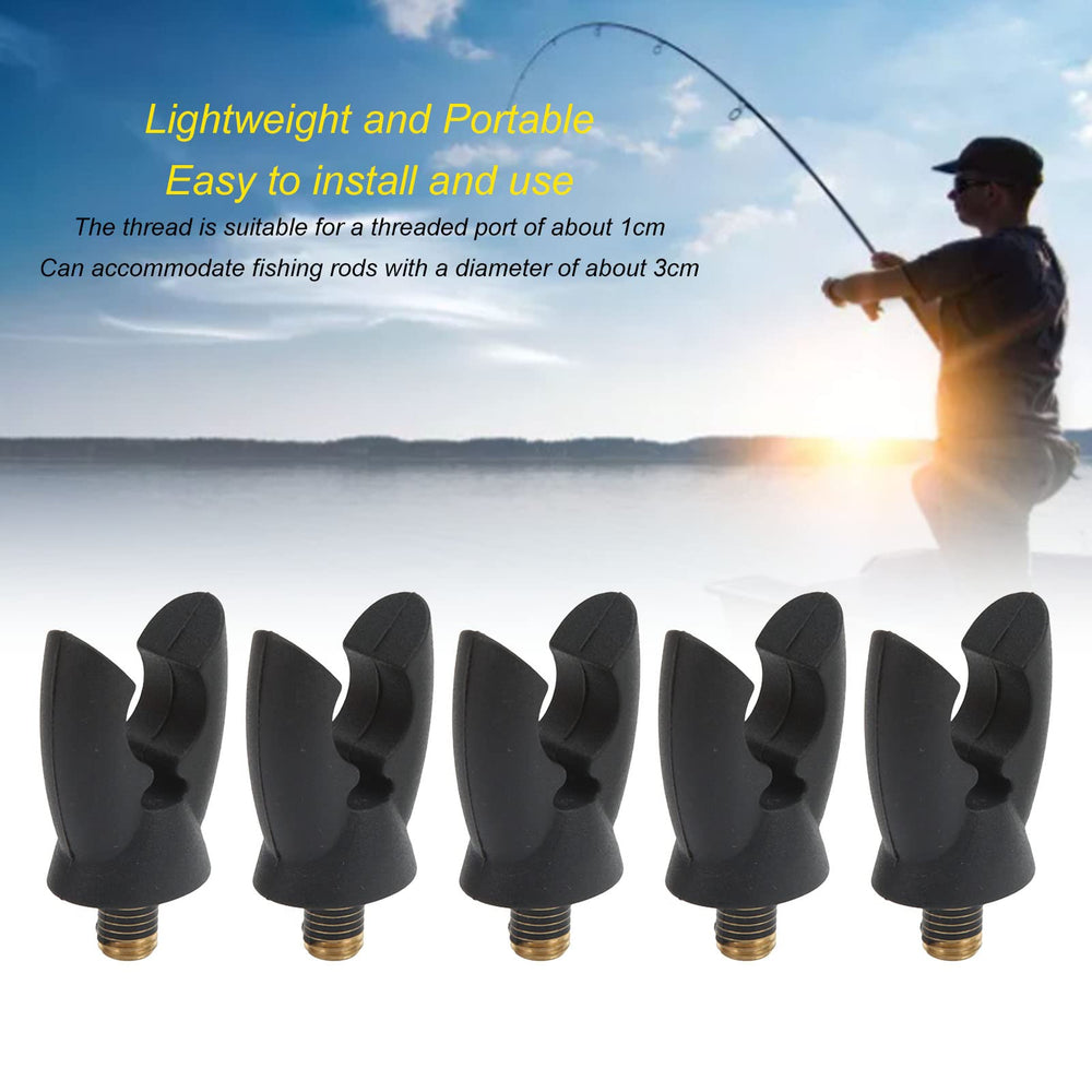 VBESTLIFE closeup of silicone clip on rod rest head for strong grip.