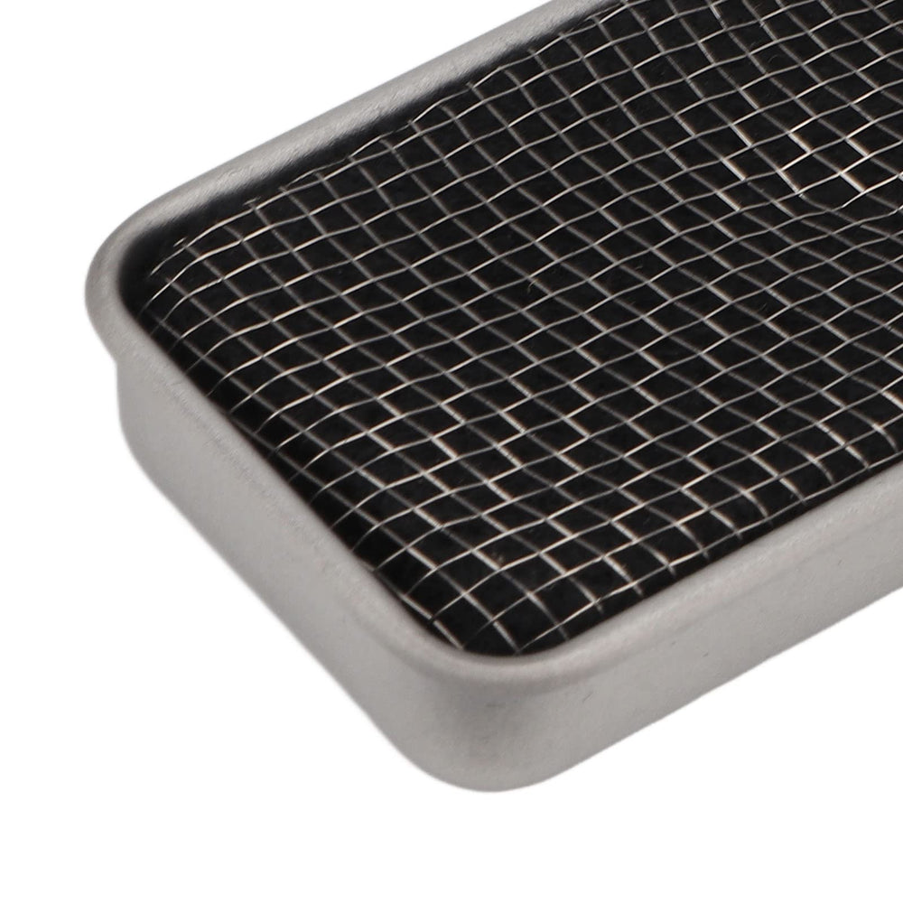 VBESTLIFE silver camping stove closeup highlighting modern durable finish.