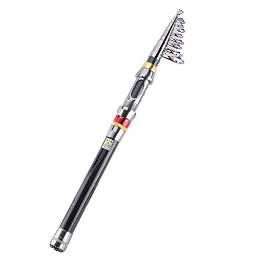 VBESTLIFE telescopic carbon rod in compact form for travel fishing
