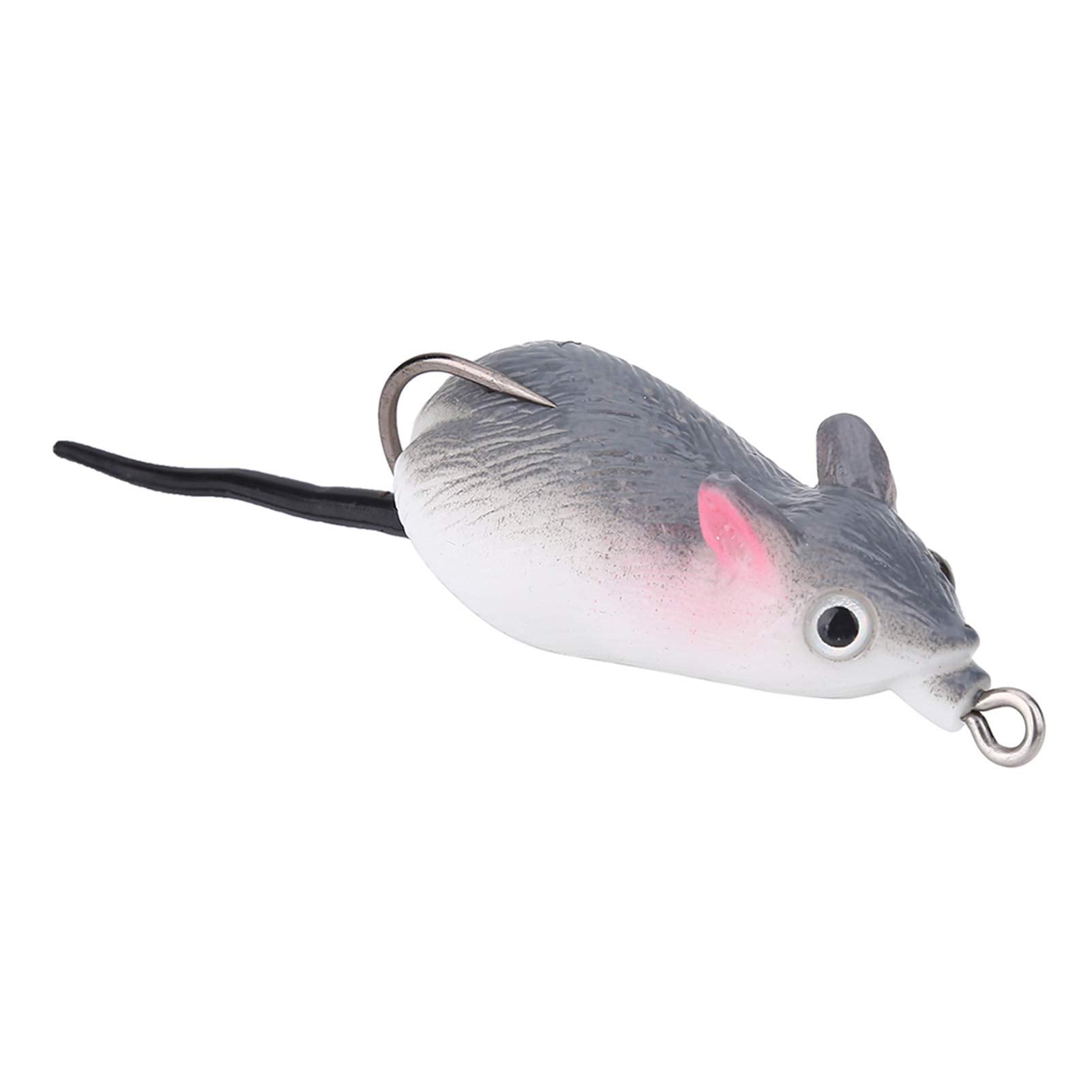 VBESTLIFE topwater lure with mouse-like body attracts bass and pike.