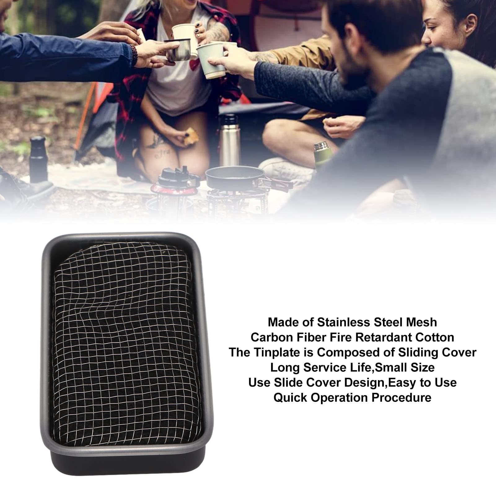 VBESTLIFE ultra-compact stove measures 6 cm for lightweight backpacking