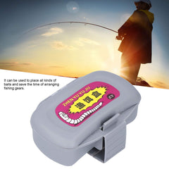 Portable bait storage container clipped to waist