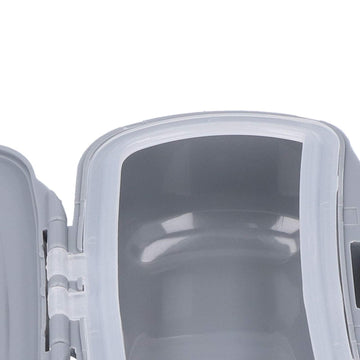 Compact fishing tackle container in use