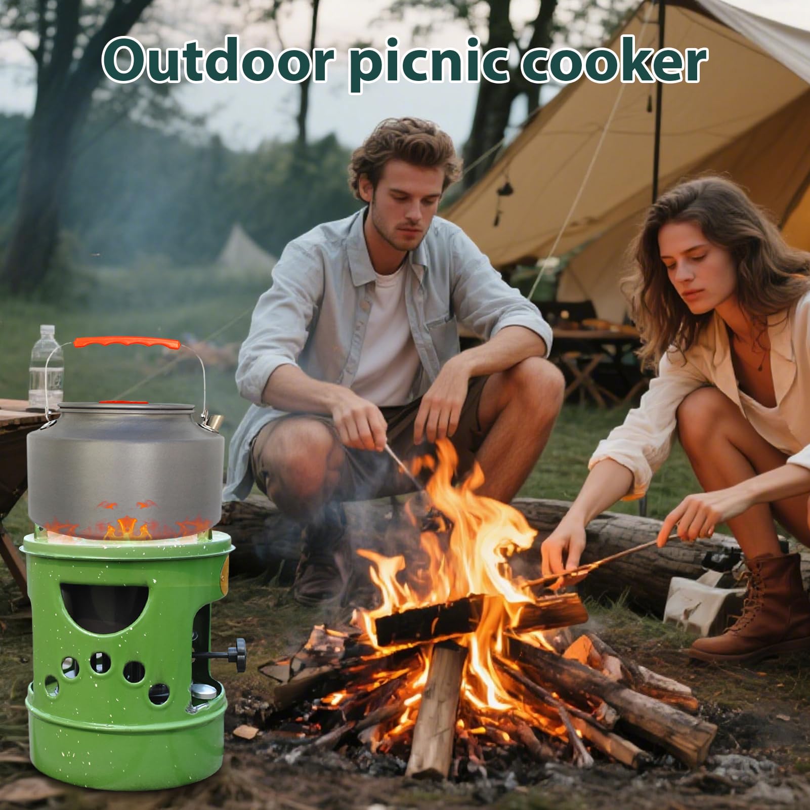VEAREAR kerosene stove in action cooking meals outdoors