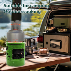 VEAREAR kerosene stove packed compact for travel and storage