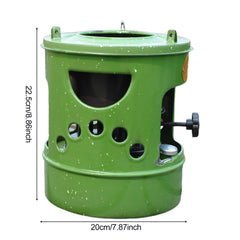 VEAREAR kerosene stove side profile showing lightweight metal construction