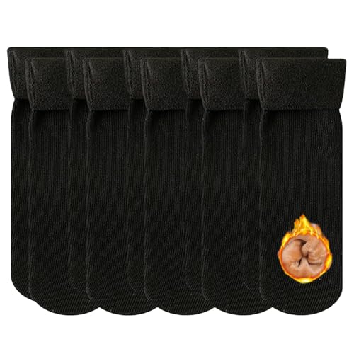 Veayiik cozy velvet fleece interior socks for warmth and breathability.