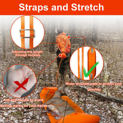 Vecacosic deer drag sled friction design reduces friction on rough terrain
