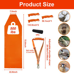 Vecacosic deer drag sled rope-assembly highlights versatile setup for efficient hauling