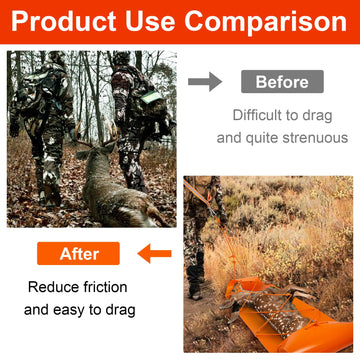 Vecacosic deer drag-terrains usage photo demonstrates versatile field hauling