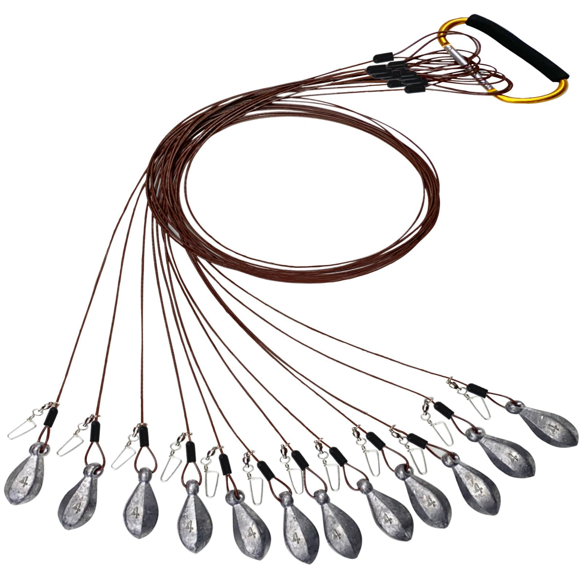 Vecacosic Texas duck rig 48in with 6oz weight enables steady, quick setup in varied water.