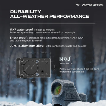 Vector Optics Frenzy-X Weaver mount included for quick installation.