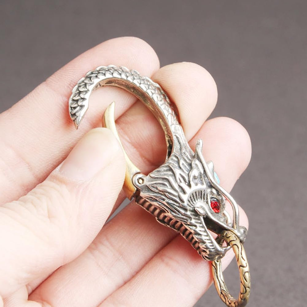 Veemoon dragon-head key ring provides sturdy, decorative function