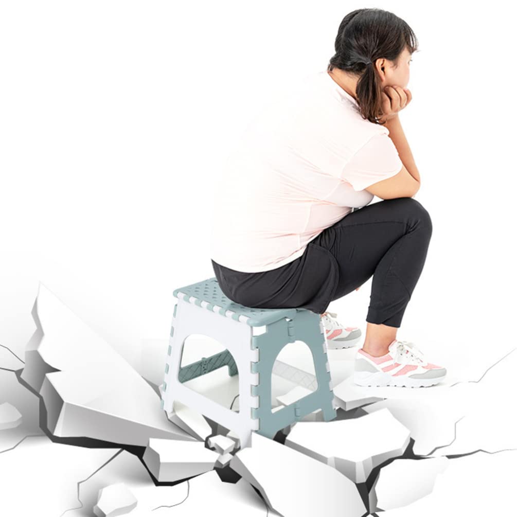 Veemoon folding stool ideal for kitchen and bathroom tasks, space saving